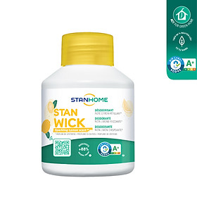 Sáp thơm khử mùi Stanhome Stan Wick Sparkling Lemon 250ml hương chanh thơm mát tiêu chuẩn Air Label Score A+