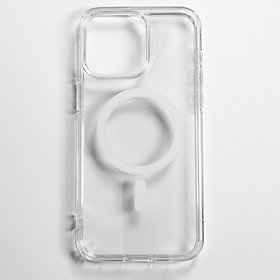 Ốp Lưng dành cho iPhone 15 Pro Max Spigen Crystal Hybrid MagFit Clear Case - Hàng Chính Hãng
