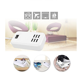 Mua Bộ sạc nhanh 6 cổng USB 30W – Bộ chia cổng sạc để bàn hình trụ/ hình hộp – Sạc nhanh nhiều thiết bị cùng lúc – Cổng sạc 6A tương thích nhiều thiết bị thông minh – Đem đi mọi nơi  - Giao màu ngẫu nhiên