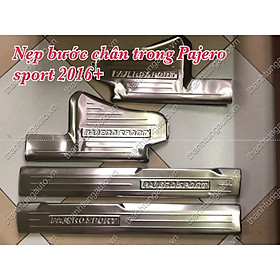 Nẹp bước chân trong ngoài cho xe pajero sport 2018