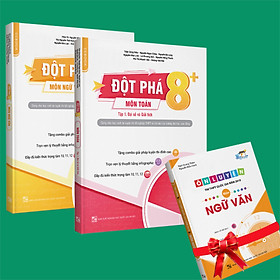 Sách - Combo Đột phá 8+(Phiên bản 2020) môn Toán tập 1(đại số và giải tích) và Ngữ Văn (Tặng ngay 1 cuốn Ôn luyện thi trắc nghiệm THPTQG môn Ngữ Văn)