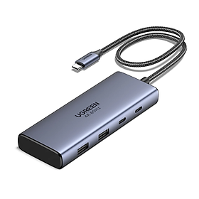 Mua Bộ chuyển đổi USB-C sang USB-C PD+2USB-A 3.2+2USB-C 3.2+2HDMI hỗ trợ 4K Ugreen (45379) hàng chính hãng