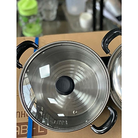 Nồi inox xuất Nhật 20cm - Nấu được bếp từ