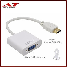 CÁP HDMI RA VGA CÓ JAD 3.5 AUDIO