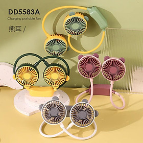 Mua Quạt Đeo Cổ Cute  Quạt Mini  Tích Điện  Sạc Nhanh  USB  Hai Chế Độ Làm Mát