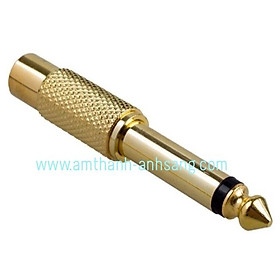 Mua Jack chuyển đổi hoa sen sang 6 ly  01 cái rắc chuyển tín hiệu av sang 6.35mm