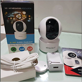 Mua Camera Quan Sát IP Wifi Vantech AI-V2010D 8.0 Megapixel Đàm Thoại 2 Chiều  Báo Động Qua Điện Thoại-hàng chính hãng