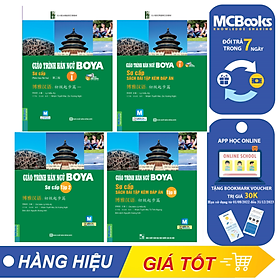 Combo giáo trình hán ngữ boya sơ cấp 1 + 2 kèm sách bài tập đáp án + học app online