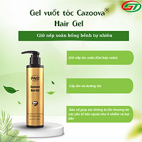 Gel Vuốt Tóc Cazoova Hair Gel 200ml - Giữ Nếp Tóc Xoăn, Dưỡng Tóc Mềm Mại, Bóng Mượt