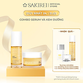 Combo Serum NMN và Kem dưỡng phục hồi da Sakirei NMN Revitalize từ Nhật Bản