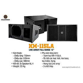 Mua THÙNG LOA LINE ARRAY 15″ NM-115LA- Hàng Chính Hãng