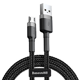 Cáp sạc nhanh đảo được đầu Baseus Cafule Micro USB v2 cho Smartphone Android Samsung/ Xiaomi/ Oppo/ Asus/ Huawei - Hàng chính hãng