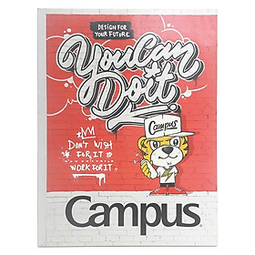 Bộ 5 Vở Campus A5 4 Ly Ngang (2mm) 96 Trang ĐL 70gr Street - Mẫu 2 - You Can Do It