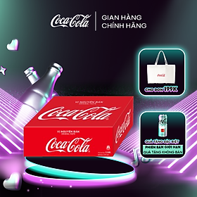 Thùng/Lốc 24 Lon Mi-nhon Nước Ngọt Giải Khát Có Ga Coca-Cola Vị Nguyên Bản Original 235ml/Lon Sale 4.4 Coca-Cola Official Store