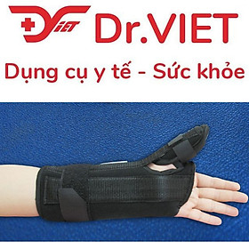 Nẹp cẳng tay ôm ngón cái GIAHU-028. Nẹp hợp kim nhôm, vải không dệt, vải có lỗ thoáng khí. Sơ cứu, cố định gãy xương, bong gân của ngón tay cái, ô mô cái và cổ tay. Cố định xương, khớp vùng cổ tay, bàn tay và ngón tay cái sau mổ hoặc sau chấn thương