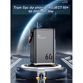 Trạm Sạc dự phòng PROJECT 60+ 60.000mAh 36w - Home and Garden