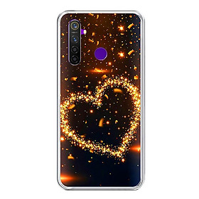 Ốp lưng điện thoại Realme 5 Pro - Silicon dẻo - 0418 HEART09 - Hàng Chính Hãng