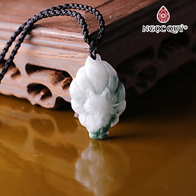 Mặt dây chuyền hồ ly đá cẩm thạch mệnh hỏa mộc - Ngọc Quý Gemstones