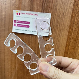 Kẹp Tách Ngón Chân Làm Nail Silicon Siêu Dẻo 1 Cặp 2 Chiếc Màu Ngẫu Nhiên Chống Lem Sơn Làm Móng Nail Phương Miu Nữ Women