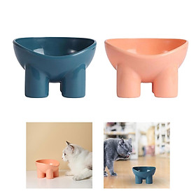 Cat Food Bowl Pet Feeding Dish Feeder Food Container Pet