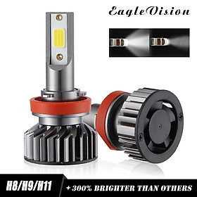 2PCS Mini Car LED Headlight Bulb H1 H7 H8/H9/H11 9005/HB3 9006/HB4 H4/HB2/9003 Hi/Lo 72W 10000LM 6000K Car Headlamp