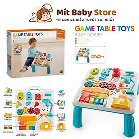 Bảng bận rộn, bàn bận rộn busy board có chân, đồ chơi montessori, đồ chơi phát triển tư duy và vận động tinh cho bé