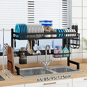 Chạn Bát - Kệ Úp Bát Thông Minh 2 Tầng, 1 Tầng Tiện Lợi