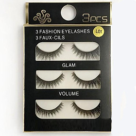 Lông Mi Chồn Mi Giả 3D siêu tự nhiên (Hộp 3 cặp)