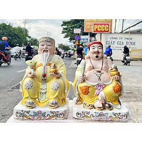 Mua  10inch  Tượng Thần Tài Thổ Địa sứ đức hóa cao cấp nhập khẩu Đài Loan cao 25cm – Màu Vàng