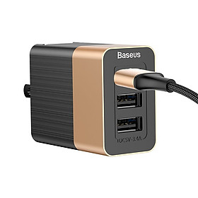 Cốc sạc đa năng Baseus Duke 3USB Smart Fast Charger (3.4A, 3 in 1 , Aluminum alloy + PC) - Hàng chính hãng