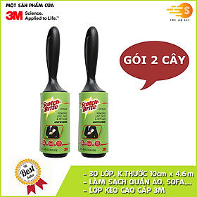 Gói 1+1 Cây lăn bụi lớn Scotch Brite 3M XA010909407