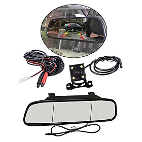5 inch Rearview Mirror Monitor with Reversing camera cam Car HD Video