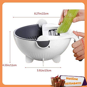 Mua Bộ Dụng Cụ Nạo Rau Củ Quả Kèm Rổ 9 Trong 1 Đa Năng Tiện Dụng - Hàng Loại 1