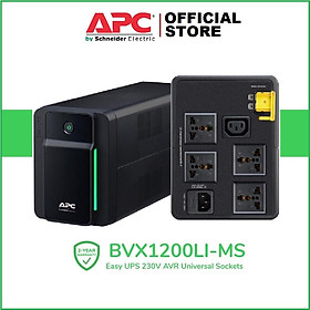 Bộ lưu điện UPS APC BVX1200LI-MS - 650W-1200 VA - Bảo hành 2 năm - Hàng chính hãng