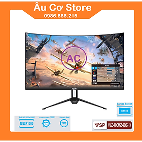 Màn hình máy tính LCD VSP VL24 Cong Full Viền (1920x1080, 75Hz, HDMI, VGA) - Hàng Chính Hãng