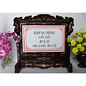 Mua khung hình gỗ Gõ 40 x 25