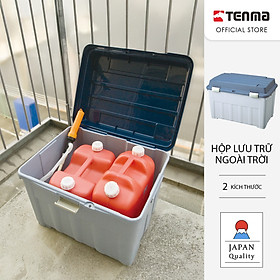 TENMA Thùng Nhựa Lưu Trữ Ngoài Trời JAPAN QUALITY, Dung Tích 80~120L,Có Lỗ Khóa,Lắp Được Bánh Xe