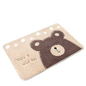 Mua Thảm Lau Chân Len Sợi Nhỏ Hình Thú 38x58cm-Giao Màu Hình Ngẫu Nhiên