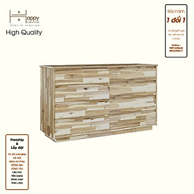HAPPY FURNITURE , gỗ tự nhiên , Tủ lưu trữ 8 ngăn kéo - GALI , THK_177 , 140cm x 45cm x 82cm