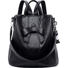 Women's Fashion Casual Travel Backpack Anti-theft Multi-pocket Pu Leather Student School Bag