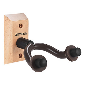 Giá Treo Guitar Trên Tường Ammoon GH-01 Bằng Gỗ Cho Guitar Điện Bass Ukulele