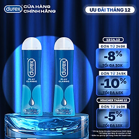 Bộ 2 chai gel bôi trơn DUREX PLAY CLASSIC thuần gốc nước 50ML/chai