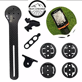 Mua Giá carbon bắt đồng hồ Cateye  Garmin kèm giá đèn cho xe đạp