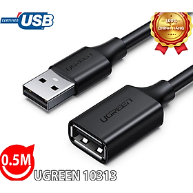 Cáp Nối Dài Ugreen USB 2.0 10313 dài 0.5m - Hàng Chính Hãng