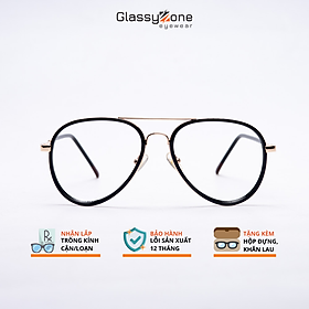 Gọng kính cận, Mắt kính giả cận nhựa Form Oval thời trang Nam Nữ Hebe - GlassyZone