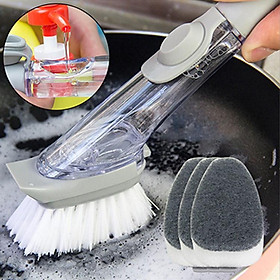 Mua Chổi Cọ Rửa Chén Bát Cọ Rửa Xoong Nồi Đa Năng Kèm Bình Xịt Và 1 Đầu Mút Tiện Lợi