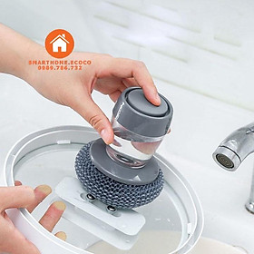 Mua Dụng cụ cọ rửa đa năng  cọ xoong nồi  cọ bếp  cọ rửa bát đĩa có bình chứa tiện lợi