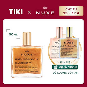 Dầu khô có nhũ Nuxe Huile Prodigieuse Shimmering Dry Oil 50ml