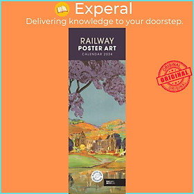 Sách - Railway Poster Art National Railway Museum Slim Calendar 2024 by  (UK edition, paperback)