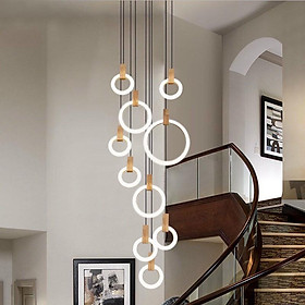 Đèn thả thông tầng kiểu dáng sang trọng trang trí nội thất hiện đại .
